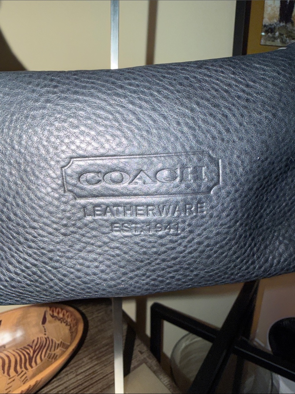Coach Vintage small Y2K Black pebbled Leather Shoulder Bag Leatherware 1941 - Picture 2 of 16